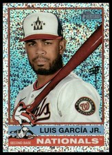 2025 Topps Heritage #239 Luis García Jr. Chrome Silver Sparkle Refractor