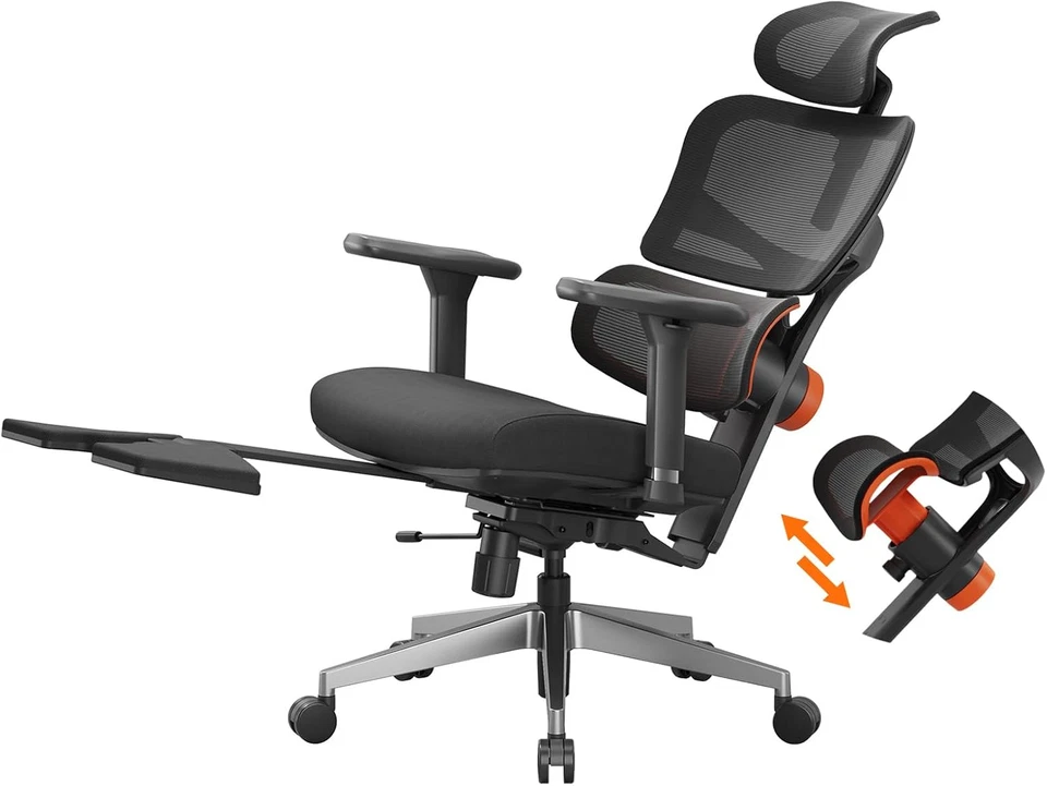 Office Chair Ergonomic - Home Office Desk Chair, Auto-Following Lumbar Support,