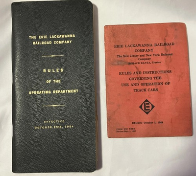 #ad ERIE LACKAWANNA RULES 1964 Rules of the Operating Dept. amp; Track Operation $12.00