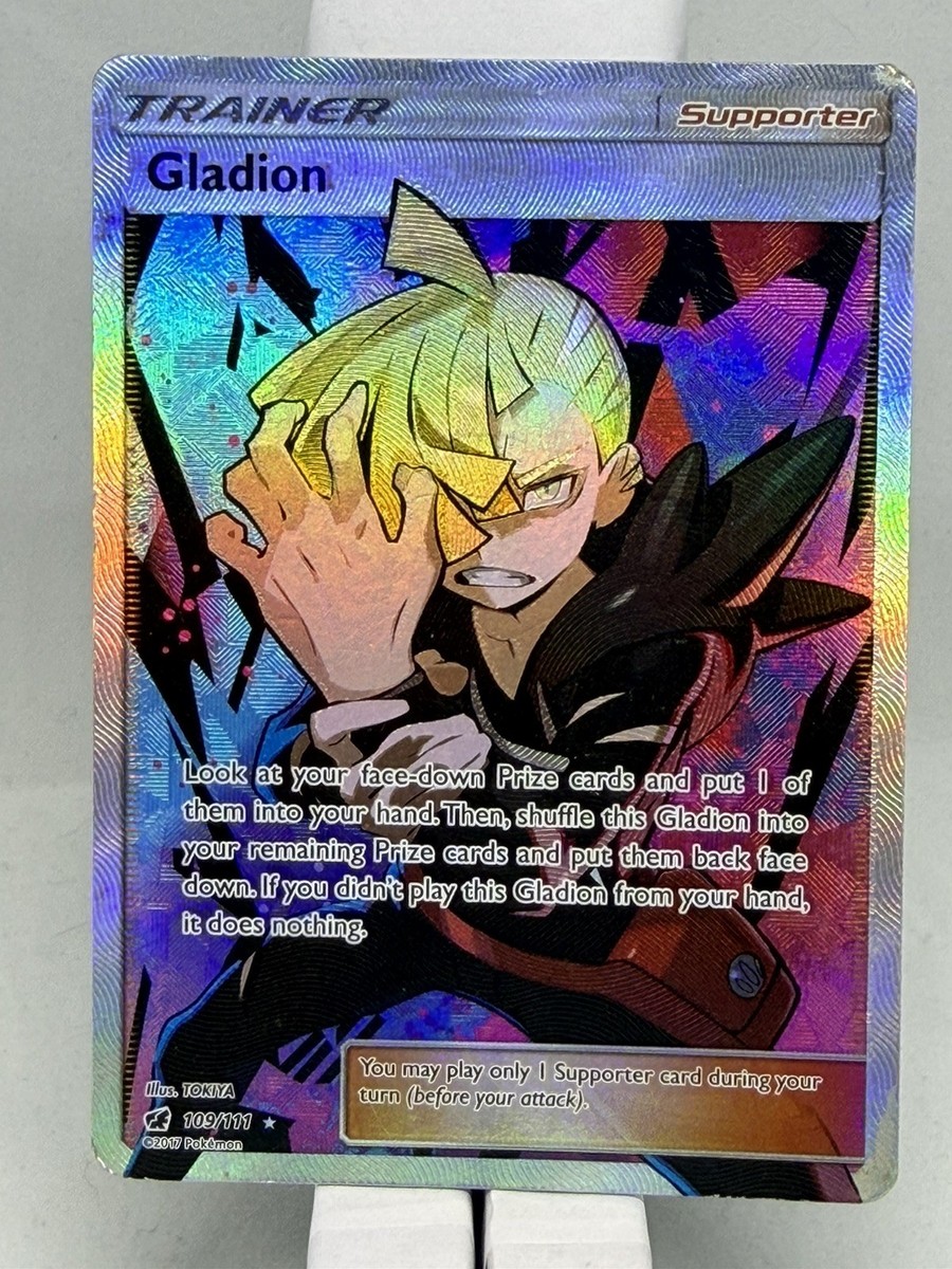 gladion pokemon card Gladion (Full Art) 109/111 Sm-Crimson Invasion Holo