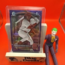 2025 Bowman Chrome Yairo Padilla 1st Bowman Purple Mojo / 250 Cardinals