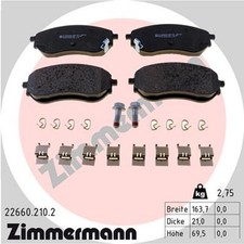 ZIMMERMANN Bremsbelagsatz Scheibenbremse 22660.210.2 für MERCEDES KLASSE 470 220