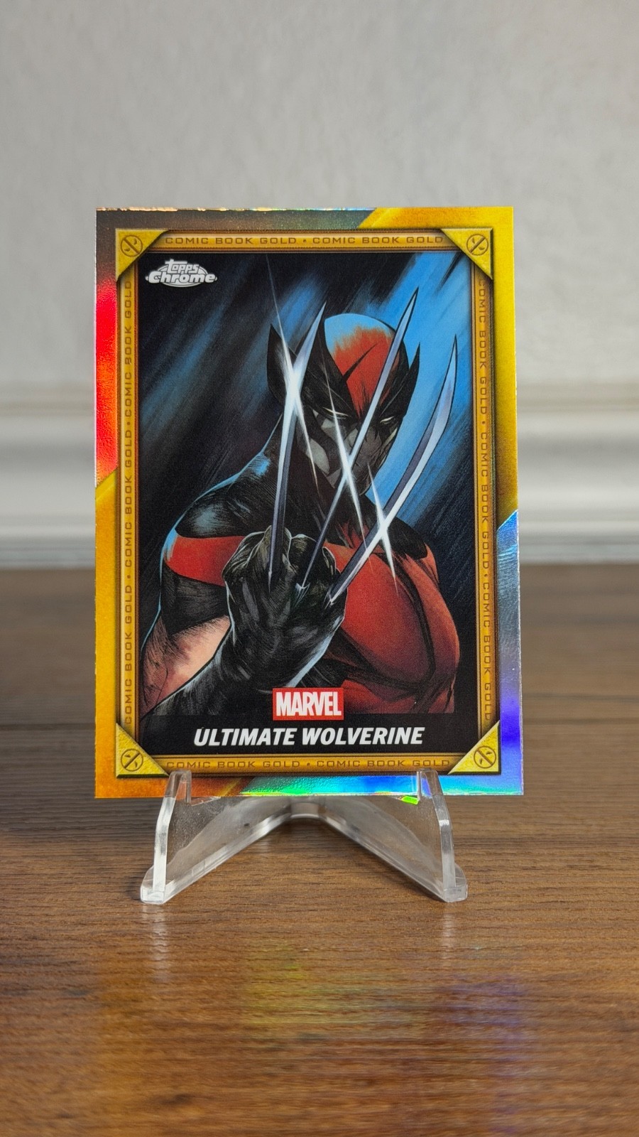 2025 Topps Chrome Deadpool #CB-11 Ultimate Wolverine Comic Book Gold Card
