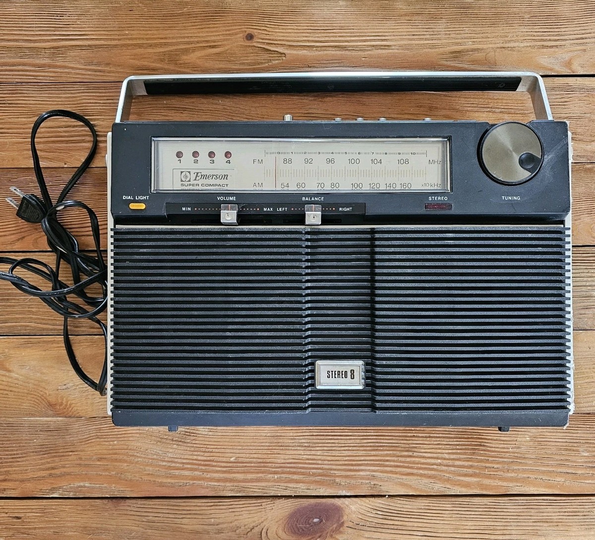 Vintage Boom Box 8-Track Player AM-FM Stereo Emerson TPX-55 PARTS