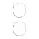 Choker Necklace Necklaces for Women Pearl Rhinestone Double Layer