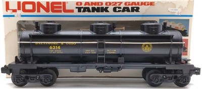 Lionel 6-6314 O Gauge Baltimore & Ohio Triple Dome Tank Car EX/Box