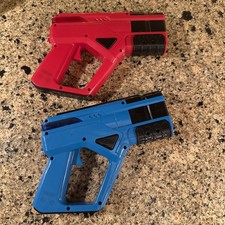 Sharper Image Laser Tag 2017 Set 2 Guns, No Targets Red, Blue Tested Work