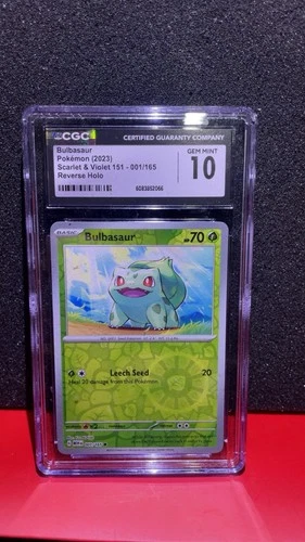 Pokemon Bulbasaur Reverse Holo #1 Scarlet & Violet 151 CGC 10 Gem Mint