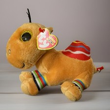 TY Beanie Boos JAMAL the Camel Yellow Glitter Eyes Stuffed Toy VelveTy 2022