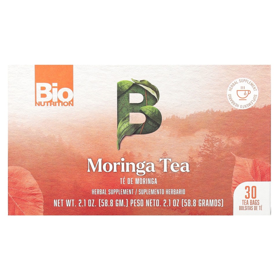 Moringa Tea, Caffeine Free, 30 Tea Bags, 2.1 oz (58.8 g)
