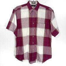 Christian Dior Monsieur MEDIUM Short Sleeve Plaid Button Down Shirt