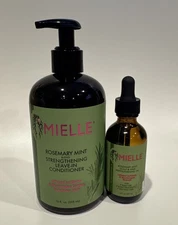 Mielle Organics Rosemary Mint Strengthening Hair Oil and Conditioner ￼