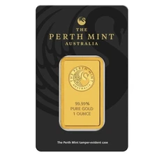 1 oz Perth Mint Gold Bar (In Assay) .9999 Gold Bullion Bar #A741