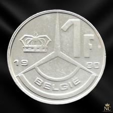 Belgique – 1990 – 1 franc - Baudouin Ier (NL) (N1984)