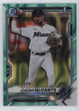 2021 Bowman Draft Chrome Aqua Lava Refractor 183/199 Jordan McCants #BDC-26 9hx