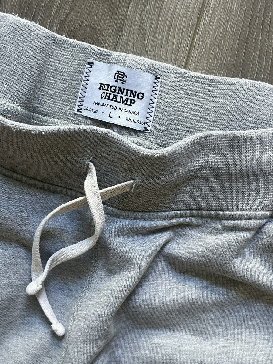 Reigning Champ Terry Sweatpant Mens Large Gray 100% Cotton Lounge