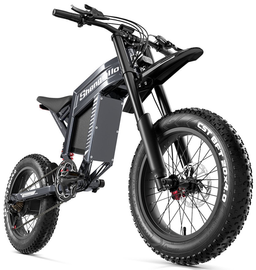 Shengmilo S900 20" E-Mountain Bike 30AH 1500W Full Suspension 65km/h ebike
