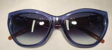 New Robert Marc 909-282 Transparent Blue/Brown 53-19-140 Women's Sunglasses