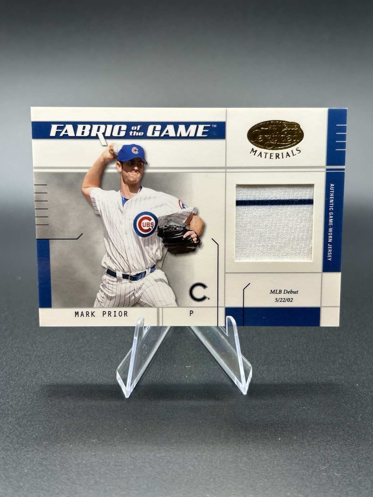 2003 Leaf Certified Materials - #FG-111 Mark Prior #/50- Game Worn