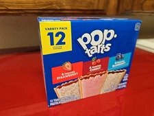 Kellogg's Pop Tarts Cherry,strawberry,blueberry Pastries 12 Count Box 20.3 Oz