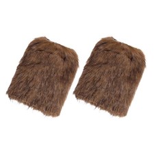 Viking Retro Leg Warmers Brown Faux Boot Covers Costume Furry