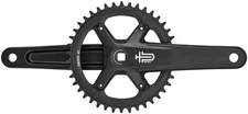 microSHIFT Sword Black 1x Crankset - 172.5mm, 9/10-Speed, 42t, 110 Asym BCD, JIS
