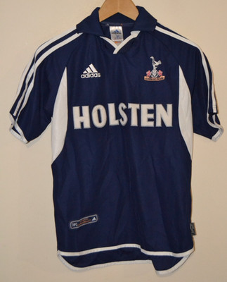 Vintage Tottenham Hotspur Adidas 2000-2001 blau Auswärtstrikot Größe Jugendliche