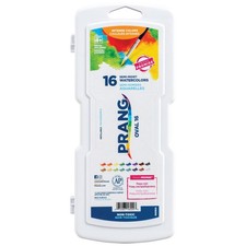 Prang Oval Pan Watercolor Paint Set, 16 Assorted Colors, 1 Count 16 Count