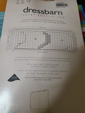 DRESSBARN Control Top Pantyhose New Beige Size 2X Up to 275 lbs. NEW in Package