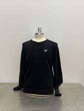 Indian Motorcycle V-neck Vintage Long Sleeve Black Sweater Size - Medium