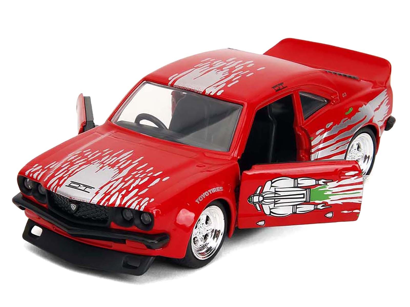 1974 MAZDA RX-3 RED "FAST & FURIOUS" 1/32 DIECAST METAL CAR BY JADA 35630