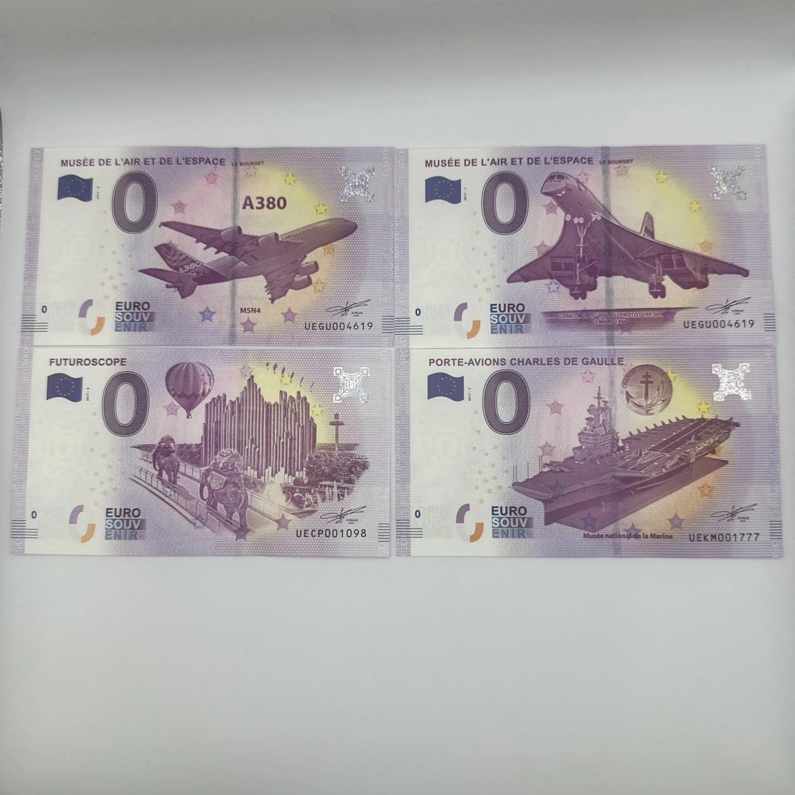 Billet Zéro 0 € Euro Touristique / Souvenir 2017