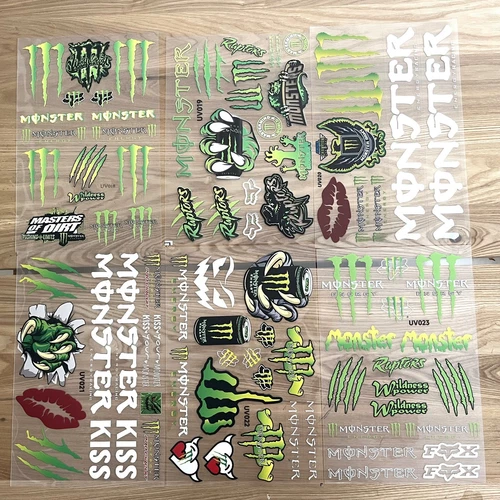 Large Monster Energy Motorbike Cars Helmet Decals Bike Stickers DIY Decals