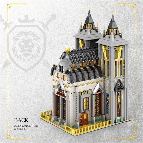 Building Blocks MOC Set Street Expert Medieval City Church Bricks Model Kids Toy - Picture 11 of 12