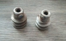 Gilbert Erector Set 1920's Part P-14 Nickel Plated Worm Gear Lot of 2