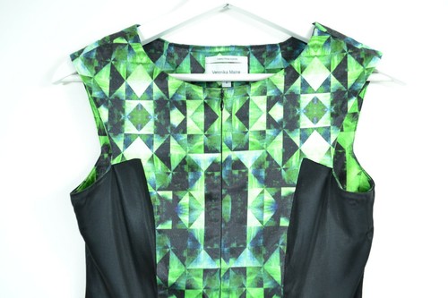 Veronika Maine Top Womens Green Tank Top Size 8 Made in Australia - Picture 3 of 9