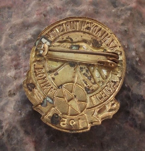 1959 Slovakia Young Pioneer Movement First Jamboree Camping Campfire Pin Badge - Picture 4 of 4