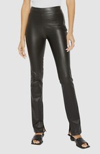  995 Helmut Lang Women's Black Zip Leather Legging Pants Size 12