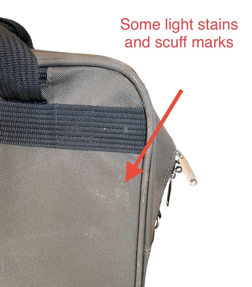 Maletín con ruedas de ocio bolsa de viaje estuche para computadora portátil ruedas de lona verde Foto 4 de 4