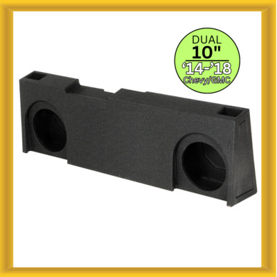 QPower QBOMB Chevy GMC Crew Cab  14 -  18 Dual 10  Vented Empty Woofer Enclosure
