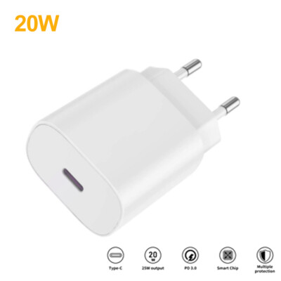 20W Schnell Ladegerät USB-C Netzteil Adapter Stecker für Apple Samsung Handy