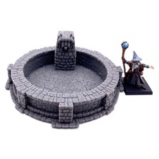 Stone Fountain Ruin Dungeons & Dragons Scatter Terrain D&D fantasy 28mm Scenery