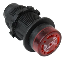 12v Alarm Siren Indicator Backup Beeper Flashing LED Light Panel Mount 29mm 7/8"