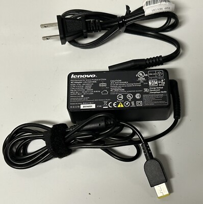 Lot of 8 OEM Lenovo Power Adapter Charger 20v 2.25a 45w ADLX45NCC2A Square Tip