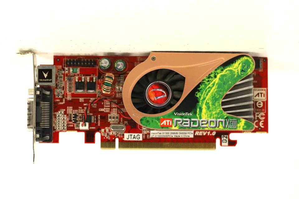 VisionTek ATI Radeon X1300 256MB DDR2 PCIe Graphics Card P/N: VTK-400078 Tested - Image 2 of 4