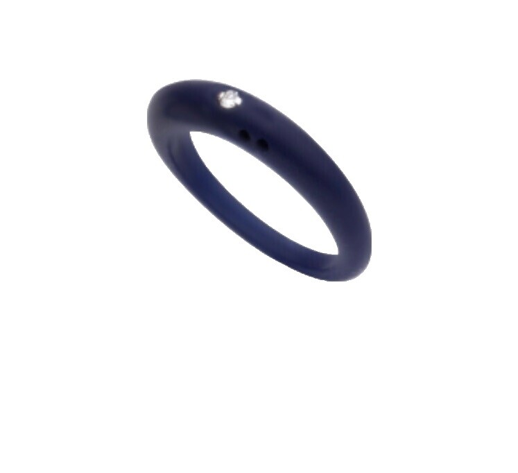 Duepunti Rings | eBay Duepunti sand color silicone rubber ring with 0.02 carat diamond main image 1