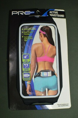 Pro Strength- Active Adjustable Waist Band Smartphone Holder Keys Exercise New