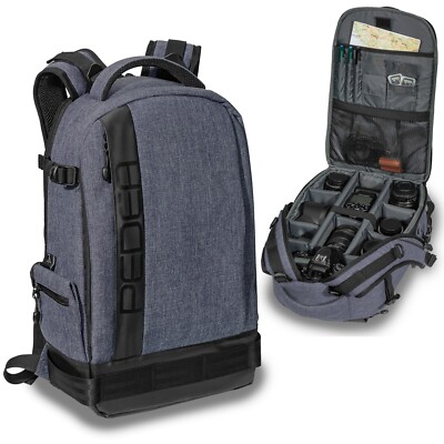 Kamera Rucksack + Folie für Sony Alpha 5000 Nikon D7200 D5100 Canon 700D 600D