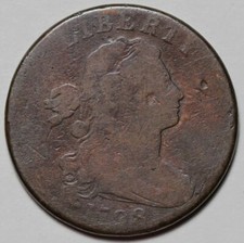 1798 Draped Bust Large Cent - 2nd Hair Style - US 1c Copper Coin