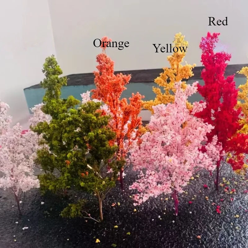 2PC HO/OO Scale Miniatures Seasons Branch Forest Garden Plants Railway Scenery - Image 2 of 4